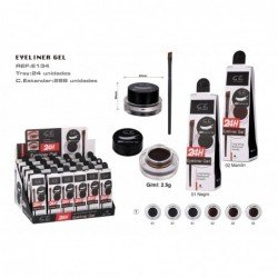 EYELINER GEL 24H NEG/MARRON...
