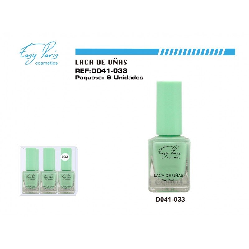 LACA DE UÑAS VERDE PASTEL 144/U