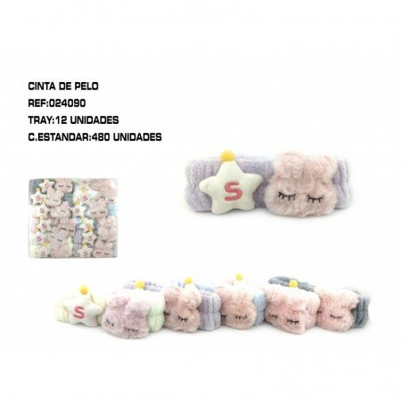 CINTA DE PELO ESTRELLITA/CONEJITO 12/U 480/C