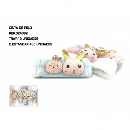 CINTA DE PELO C/CONEJITOS 12/U 480/C