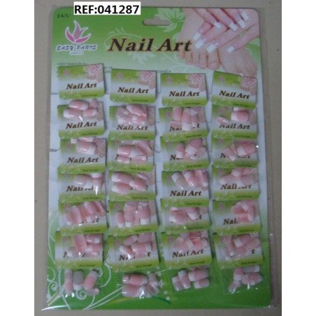UÑA POSTIZAS ROSA FRANCESA 24/U 2400/C