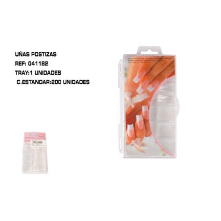 EST.100 TIPS ESTILO FRANCES INCOLOR 50/U 200/C