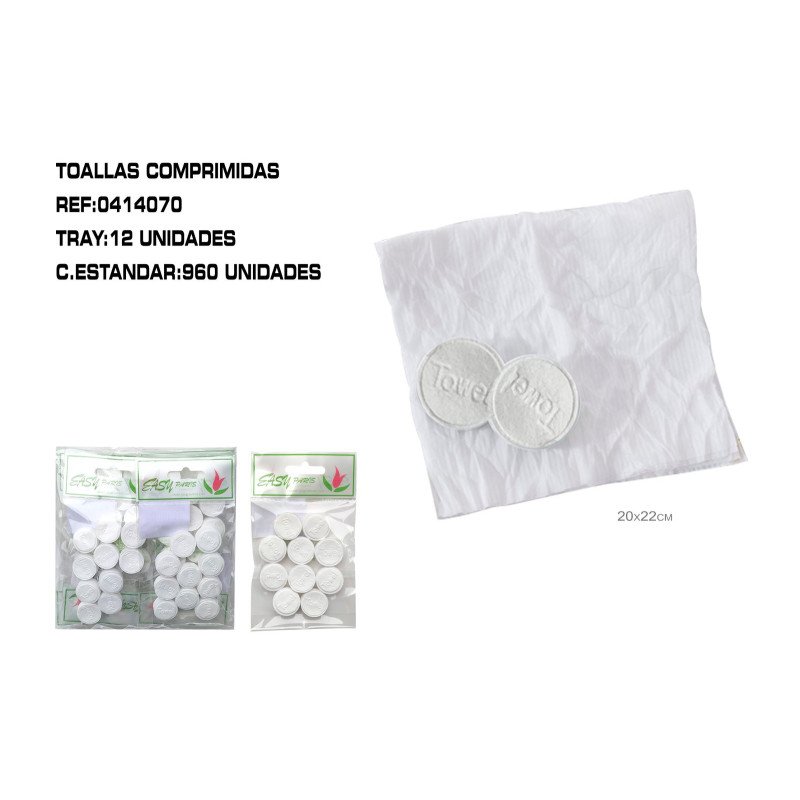 10U TOALLITAS DESECHABLE 20*22CM 12/U 480/C