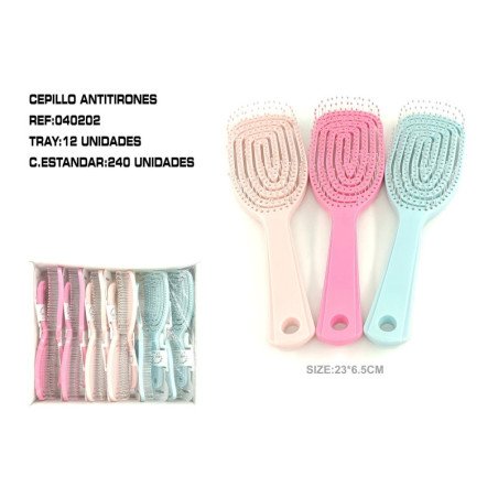 CEPILLO ANTIENREDOS 23*6.5CM 12/U 240/C