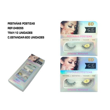 PESTAÑAS POSTIZAS EFECT 8D 10/U 600/C