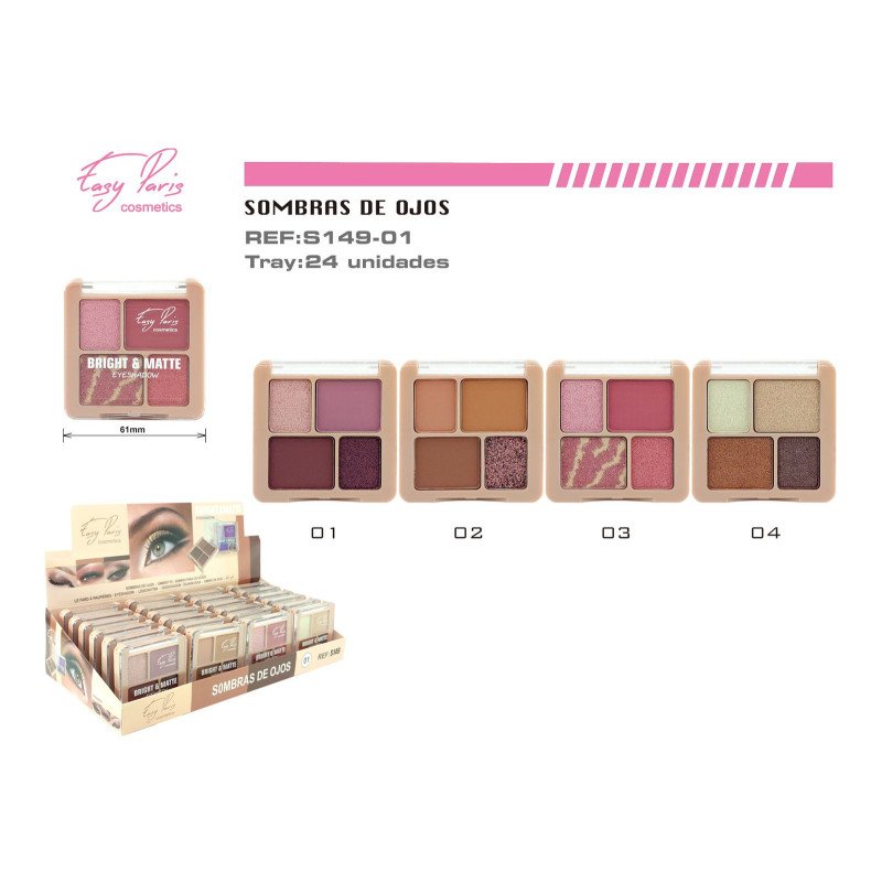 SOMBRA DE OJOS BRIGHT MATTE 24/U 288/U