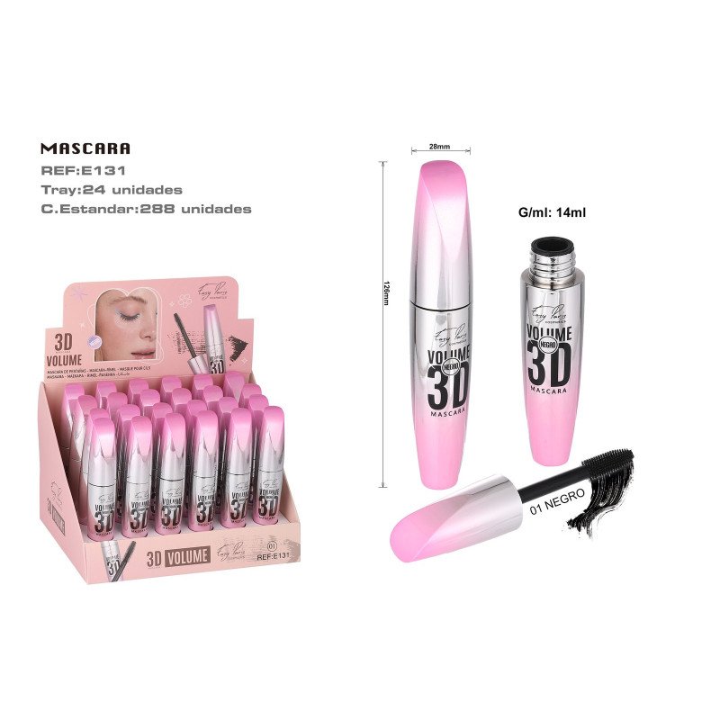 MASCARA 3D VOLUME WATEPROOF 24/U 288/U