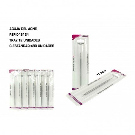 AGUJA PARA PUNTOS NEGR.ACERO 12/U 480/C