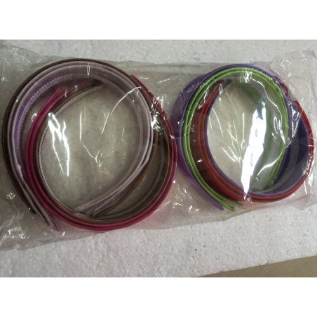 DIADEMA LISAS COLOR 12/U