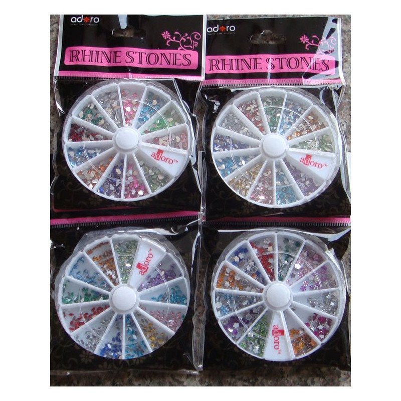 PIEDRAS DECORAUÑAS EN RULETA COLOR 12/U