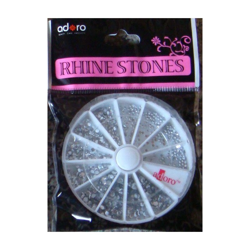 PIEDRA DECORAUÑAS EN RULETA BLANCO 12/U