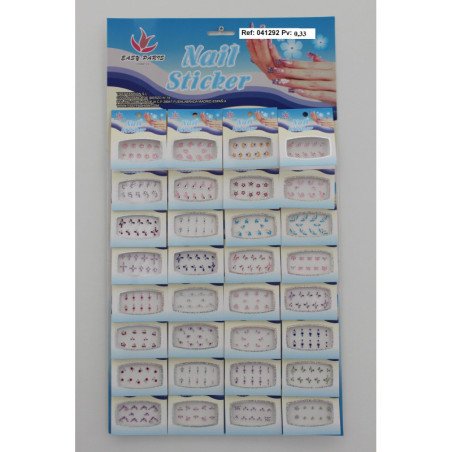 PEGATINAS DE UÑAS CON PIEDRAS 32/U