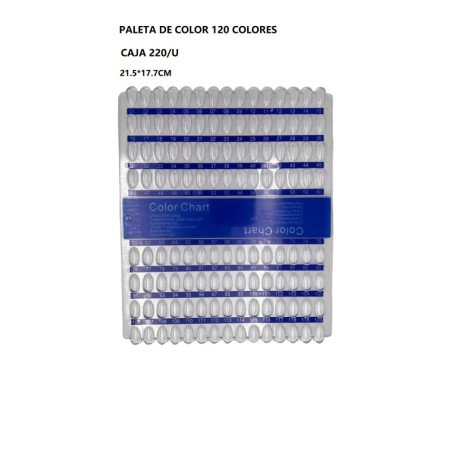 PALETA DE COLOR 120 COLORES
