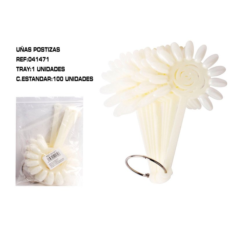 EXHIBIDOR DE UÑAS PLASTICO 10/U