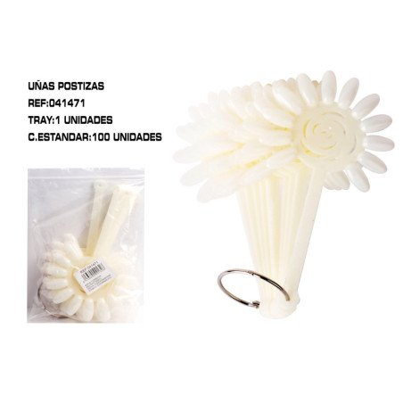 EXHIBIDOR DE UÑAS PLASTICO 10/U