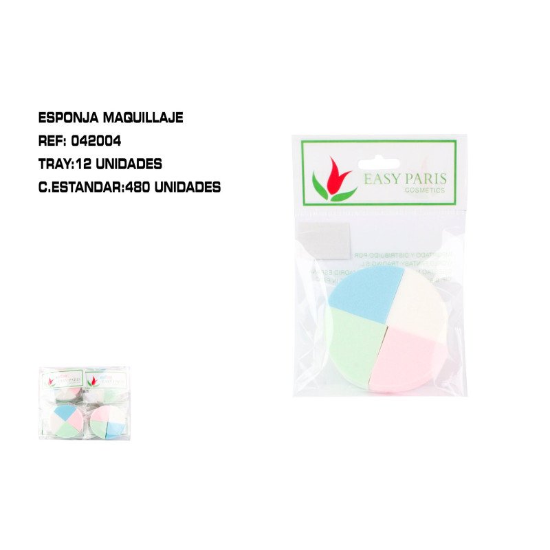 ESPONJA MAQUILLAJE 12/U 480/C
