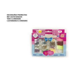 DECORAUÑAS PIEDRECITAS 12/U