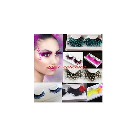 PESTAÑA PLUMA FANTASIA 12/U