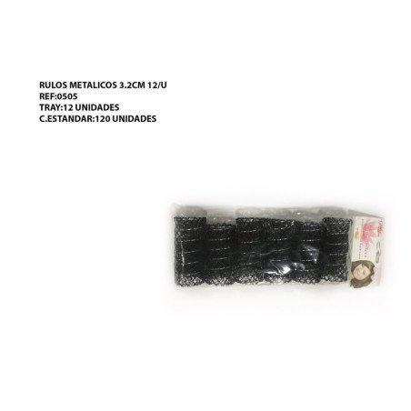RULOS METALICOS 3.2CM 12/U
