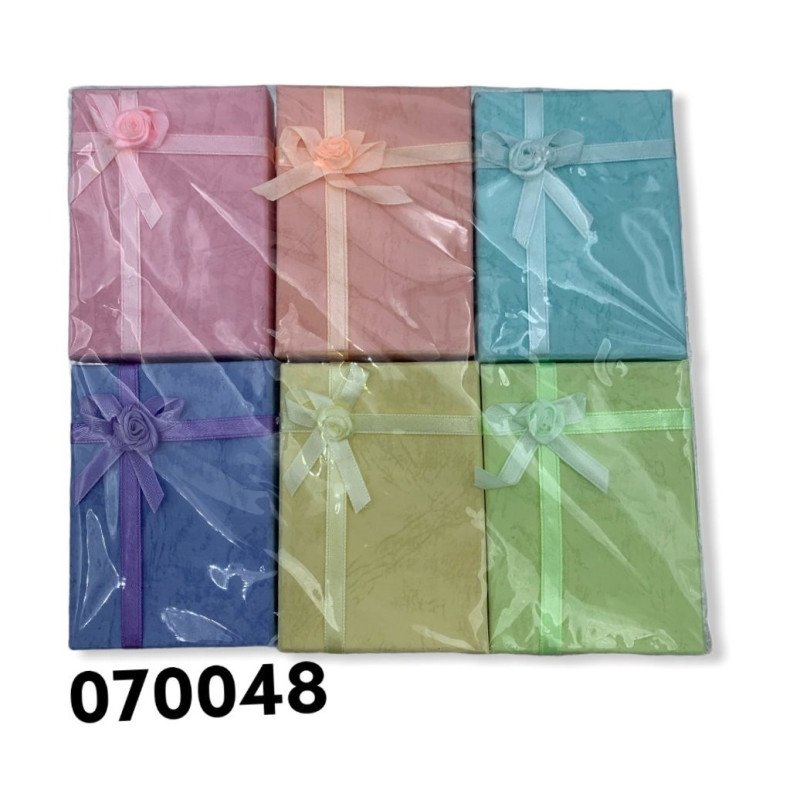 CAJITA DE REGALOS 3 JUEGOS 7*9.5 C/FLOR  720/U