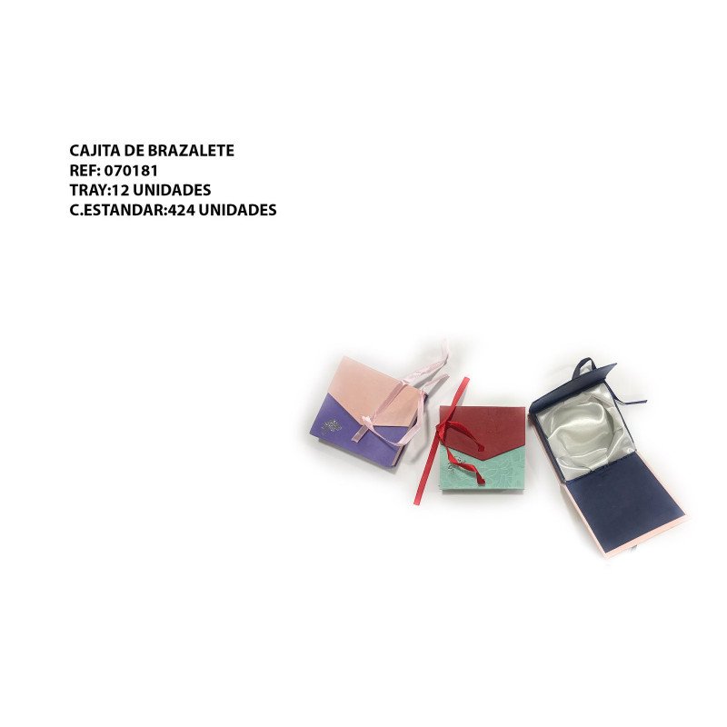 CAJITA DE BRAZALETE 9*9 12/U 424/C