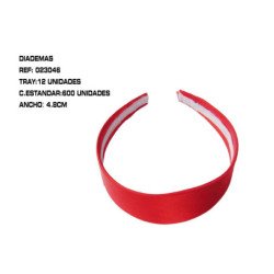DIADEMAS 4.8CM 12/U