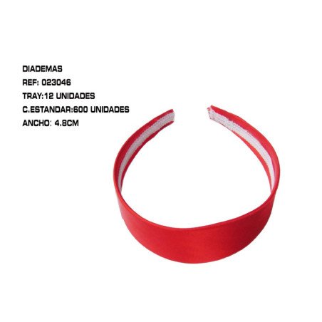 DIADEMAS 4.8CM 12/U