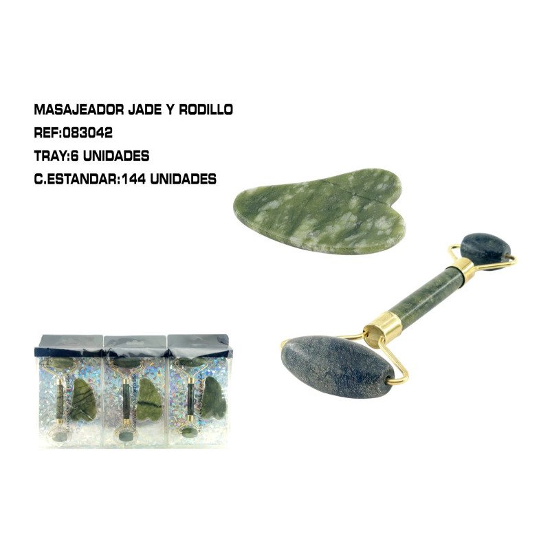 SET 2 PIEDRAS MASAJE FACIAL 6/U 144/C