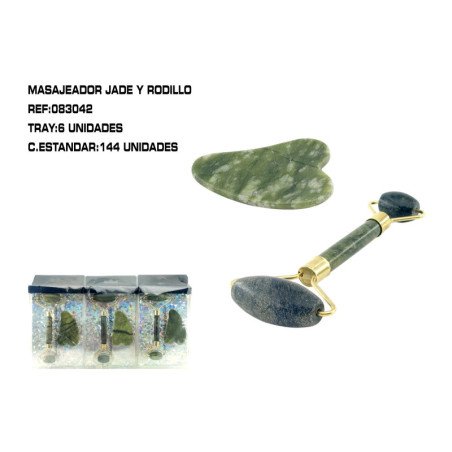 SET 2 PIEDRAS MASAJE FACIAL 6/U 144/C