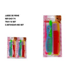 JUEGO DE PEINES 6P 12/U 480/C