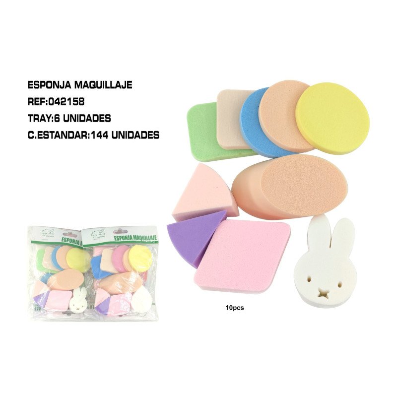 JGO.ESPONJAS DE MAQUILLAR 12/U 144/C