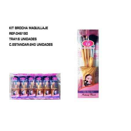 KIT BROCHA DE MAQUILLAJE 6/U 240/C