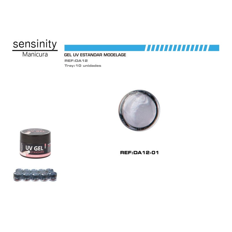 SENSINITY GEL UV COLOR CLEAR, MODELAGE STANDAR 15ML