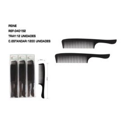 PEINE NEGRO CON MANGO 12/U