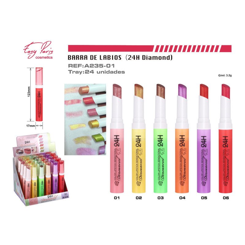 B.DE LABIOS EFECTO DIAMONDS 24/U 288/C