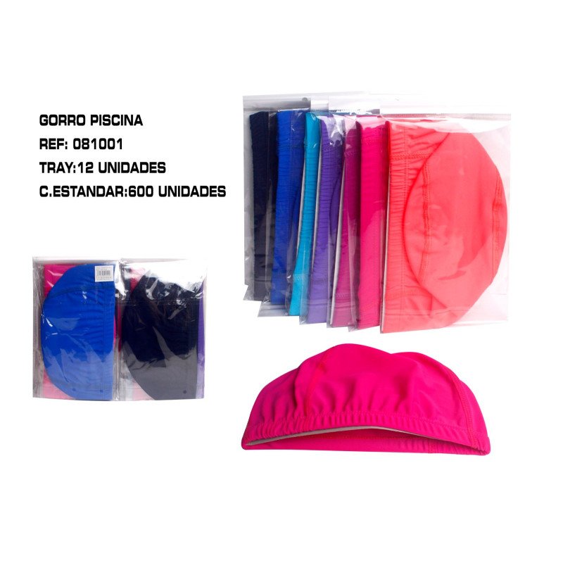 GORRO DE PISCINA TELA 12/U