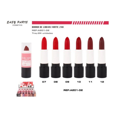 BARRA DE LABIOS MATTE 24H 24/U 288/U