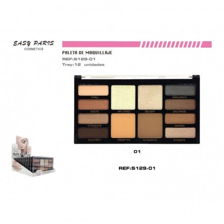 KIT MAQ.SOMBRA+COLORETE+ILUMINADOR+COMPAC 12/U 144/C