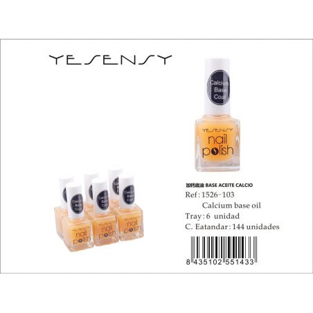 LACA DE UÑAS 6/U BASE OIL (CALCIO)