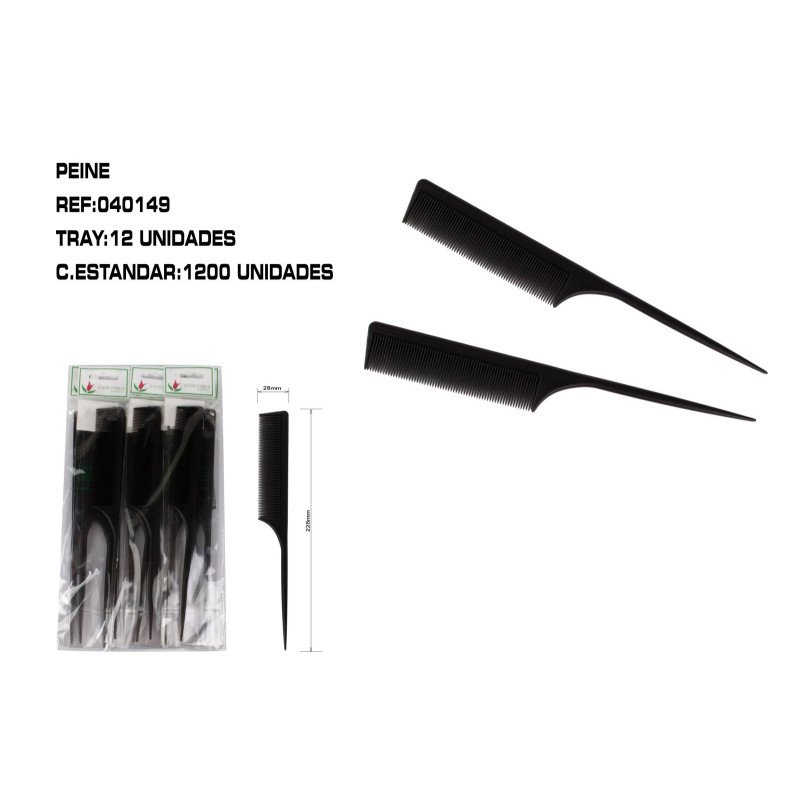 PEINE COLA DE RATON 12/U