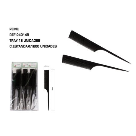 PEINE COLA DE RATON 12/U