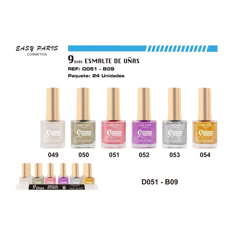 LACA DE UÑAS 9 DIAS 24/U 288/U