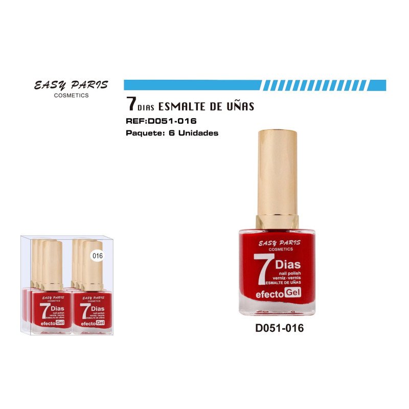 LACA DE UÑAS 9 DIAS ROJO 144/U