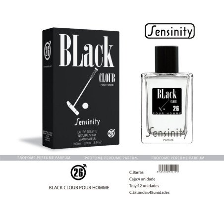 BLACK CLOUB POUR HOMME SENSINITY