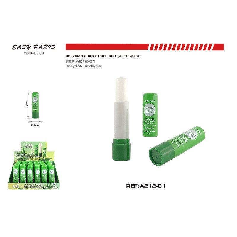PROTECTOR LABIAL ALOE VERA 24/U 288/C