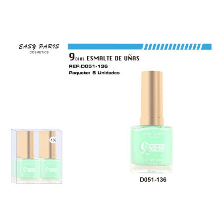 LACA DE UÑAS 9 DIAS 6/U 144/U