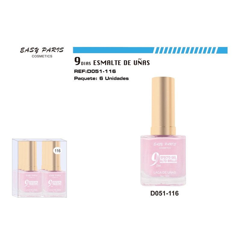 LACA DE UÑAS 9 DIAS 6/U 144/U