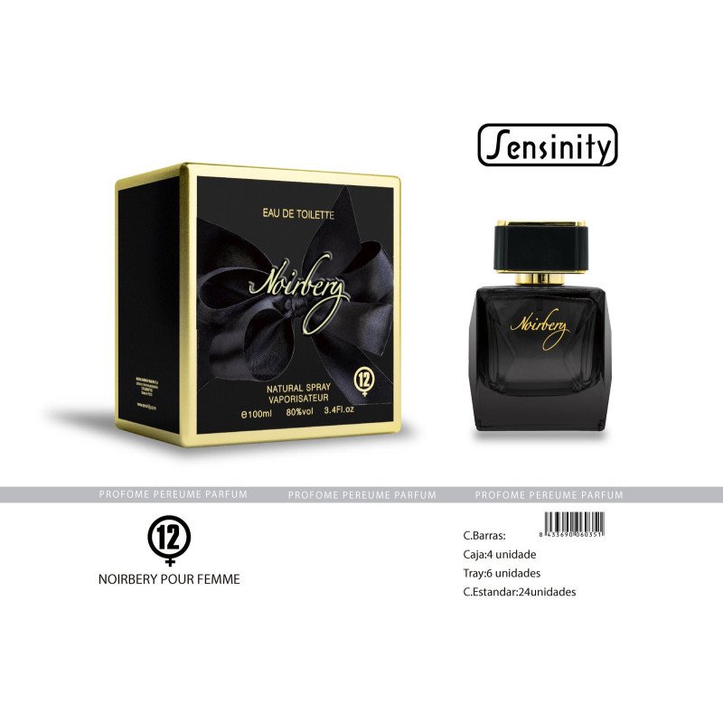 NOIRBERY FEMME EAU TOILLET