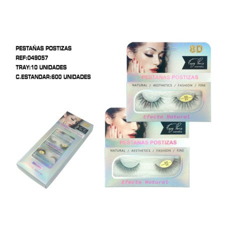 PESTAÑAS POSTIZAS EFECT 8D 10/U 600/C