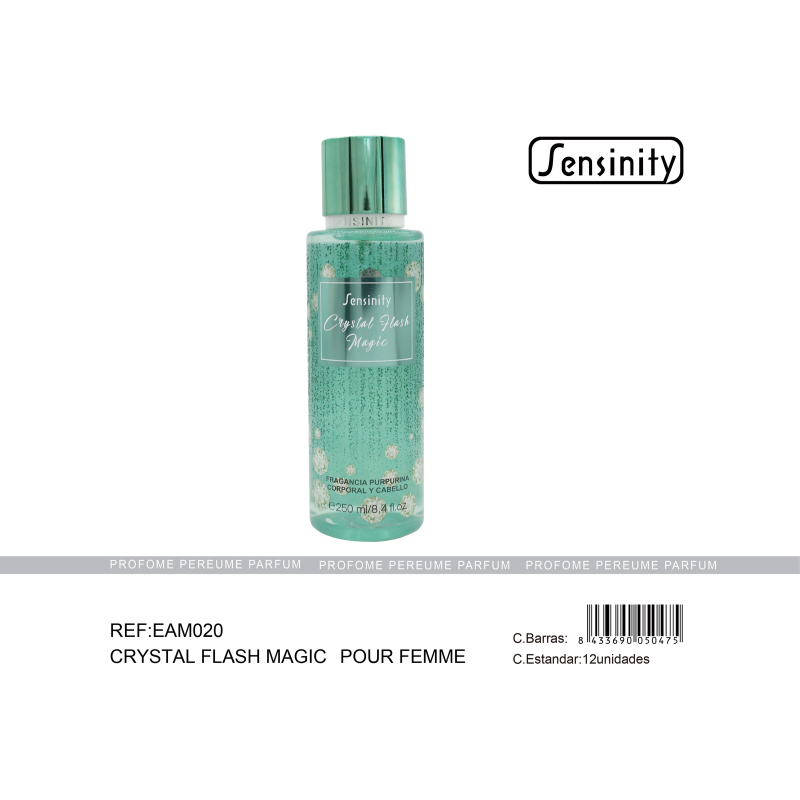 CRYSTAL FLASH MAGIC BODY Y CABELLO 250ML